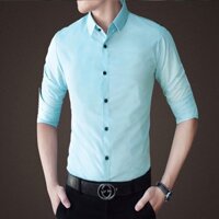 ÁO SƠ MI NAM ÁO LỤA VẢI MỀM MỊN KHÔNG NHĂN KHÔNG XÙ CAM KẾT CHẤT LƯỢNG TỐT