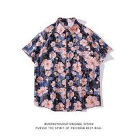 Áo Sơ Mi Nam Áo sơ mi ngắn tay thời trang rộng rãi mùa hè Áo ĐÔI UNISEX