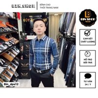Áo sơ mi nam BBR dài tay kẻ caro, Áo sơ mi nam cao cấp - Bin Shop
