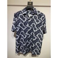 Áo Sơ Mi Nam Burberry Thời Trang Slim-fit Hợp Thời Trang Tay Ngắn Cổ Cuba Màu Áo Sơ Mi