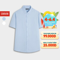 Áo sơ mi nam CANIFA cộc tay cổ Đức 8TH25A001