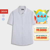 Áo sơ mi nam CANIFA cộc tay hoạ tiết kẻ 8TH25S003