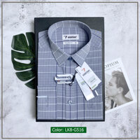 Áo sơ mi nam caro dài tay vạt bằng Vĩnh Tiến Bamboo Tailor Fit 465 - LK8-G516 - 40