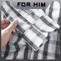 Áo sơ mi nam caro lớn tay dài FOR HIM - 8034 Chính hãng