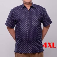 Áo Sơ Mi Nam Cho Người Già từ 75kg-80kg 1m65–1m8 (Size 4XL) Chất Liệu Vải Cotton Có Nhiều Size Nhiều Mẫu Để Chọn