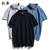 Áo sơ mi nam cổ lọ tay ngắn, áo thun màu trơn cho sinh viên, áo polo cổ gập thời trang mùa hè