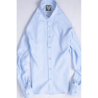 Áo sơ mi nam cổ tàu dài tay vải không nhăn - M