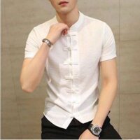 Áo Sơ mi Nam Cổ Tàu Phong Cách PL3015