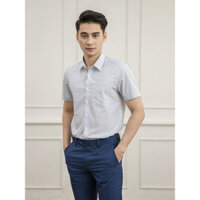 ÁO SƠ MI NAM CỘC TAY SIZE 38 ARISTINO ASS086S1 (hàng xả 50%)