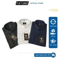 Áo Sơ Mi Nam Công Sở FATUNO Dài Tay Chấm Bi, Áo Sơ Mi Nam Hàn Quốc Gấp Hộp Cao Cấp VNXK
