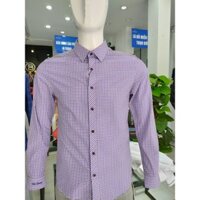 Áo Sơ Mi Nam Dài Tay Caro tím 2 - BILUXURY (SMDC25020T0039)