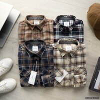 Áo Sơ Mi Nam dài tay flannel Bentino Kẻ Caro Dài Tay [ 4 mầu ] form slim, dáng chuẩn, hàng vnxk - Tuantustore.com