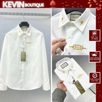 Áo Sơ Mi Nam Dài Tay G.C Logo Vàng Trước Ngực Cổ Áo Thêu Ong Vàng Cao Cấp Sm 1861