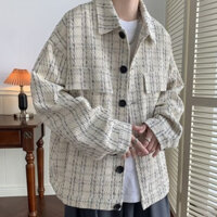 Áo Sơ Mi Nam Dài Tay Thời Trang hàn quốc áo nam đẹp đẹp simple bigsize tiếng Nhật áo sơ mi caro nam áo nam form rộng thời trang