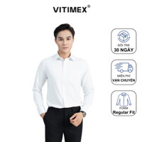 Áo Sơ Mi Nam Dài Tay VITIMEX ARD7842/7843 Chất Liệu Sợi Tre, Phom Rộng, Sang Trọng