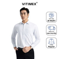 Áo Sơ Mi Nam Dài Tay VITIMEX ARD7777/7783 Chất Liệu Sợi Tre Mền Mịn, Phom Regular, Thiết Kế Sang Trọng