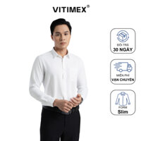Áo Sơ Mi Nam Dài Tay VITIMEX ASD7654, Chất Liệu Mền Mịn, Phom Slimfit, Thiết Kế Sang Trọng Nam Tính