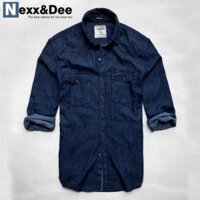 Áo sơ mi nam denim Nexx & Dee tay dài vải jean mềm hai túi công sở trung niên ND03 -K(&1