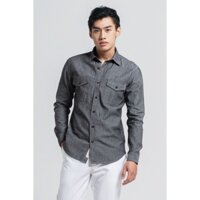 Áo Sơ Mi Nam Denim Xám Khói. Smokey Grey Denim Shirt - 221MN4034B1050