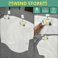 Áo Sơ Mi Nam DI Ô Thêu Chữ Cổ PHối Ong Đính ĐÁ Cực Đẹp - Áo Sơ Mi Nam Trắng DI Ô Cực Sang