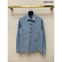 Áo Sơ Mi Nam Eo Vì Kẻ Sọc Xanh Đính Đá Siêu Đẹp - Áo Sơ Mi Nam Lờ Vê Cao Cấp