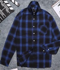 Áo Sơ Mi Nam Flannel Xanh Dương ASM8827C - l