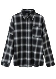 Áo sơ mi nam form rộng kẻ caro ANK02  - Size XL