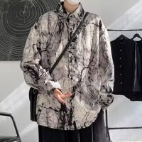 Áo sơ mi nam giản dị, dáng rộng thương hiệu hợp thời trang, thiết kế phiên bản Hàn Quốc, khí chất, áo khoác áo sơ mi