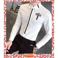 ÁO SƠ MI NAM HÀN QUỐC MẪU HOT CAO CẤP KHÔNG NHĂN,áo sơ mi nam in hình đẹp,áo sơ mi nam in họa tiết đẹp