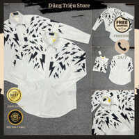 Áo Sơ Mi Nam Họa Tiết Tia Sét Siêu Ngầu - Áo Sơ Mi Nam Boy Phố Hàng Cao Cấp