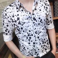 Áo Sơ mi Nam Hoạ Tiết Vuông
