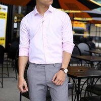 Áo Sơ Mi Nam hồng nhạt dài tay Oxford cao cấp [Thời Trang Nam]