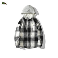 Áo sơ mi nam kẻ sọc cá sấu Lacoste Áo sơ mi nam thường ngày J25858