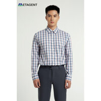 Áo sơ mi nam kẻ vuông dáng Regular Fit Metagent MS 17E3529