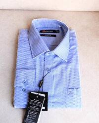 Áo sơ mi nam Khatoco tay dài - Xanh - S