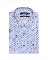 Áo sơ mi nam Khatoco tay ngắn lai ngang - 2XL