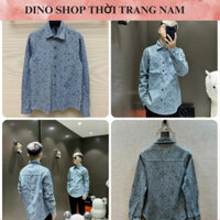 Áo Sơ Mi Nam Lờ Vê Dệt Họa Tiết Full Áo Siêu Đẹp - Áo Sơ Mi Lờ Vê Nam Đính Đá Họa Tiết Cực Xịn