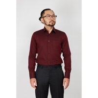 Áo sơ mi nam mattana Slim fit đỏ trơn dài tay MAM16200011708683