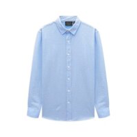 Áo Sơ Mi Nam Miniline Basic Blue, Chất Vải Xốp Nhăn Thoải Mái, SM0150, SOMEHOW