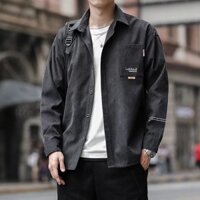 Áo sơ mi nam mỏng Áo khoác công sở Áo sơ mi nam dạo phố cổ điển