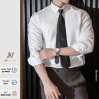Áo sơ mi nam N1LUXURY form rộng, Vải BAMBO (Sợi Tre) co dãn nhẹ, thoáng mát thấm hút tốt.
