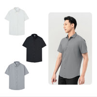 Áo Sơ Mi Nam Ngắn Tay Mango Hàn Quốc Chống Nhăn, Lịch Lãm, Chất Vải Mềm Mịn HALLEY A7