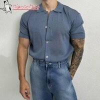 Áo sơ mi nam ngắn tay thời trang có quần Denim thông thường