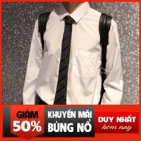 Áo sơ mi nam, nữ màu trắng trơn basic, áo kiểu dáng unisex,  áo sơ mi trắng, áo sơ mi kiểu dài tay  Fanano SM002 *