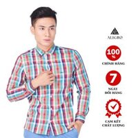 Áo Sơ Mi Nam Tay Dài Aligro Sọc Đỏ ALGS061 - M