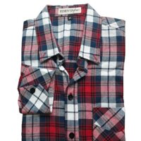 Áo sơ mi nam tay dài caro - caro đỏ 2,XL