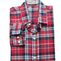 Áo sơ mi nam tay dài caro - Caro đỏ 3,XL