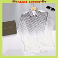Áo sơ mi nam tay dài phối họa tiết đẹp mẫu mới hàng shop