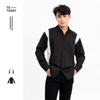 Áo Sơ Mi Nam Tay Dài Với Chất Liệu 100% Cotton Dày Dặn Form Regular TOTODAY Coordniated Shirt M1SMD12305