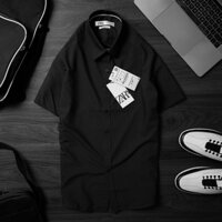 Áo Sơ Mi Nam Tay Ngắn Lụa Mềm